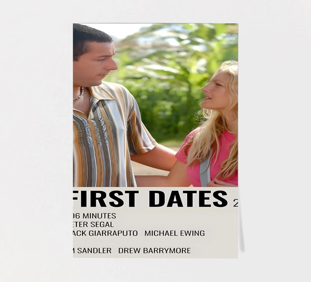 50 FIRST DATES 2004 foglio adesivo da MVFminimalist