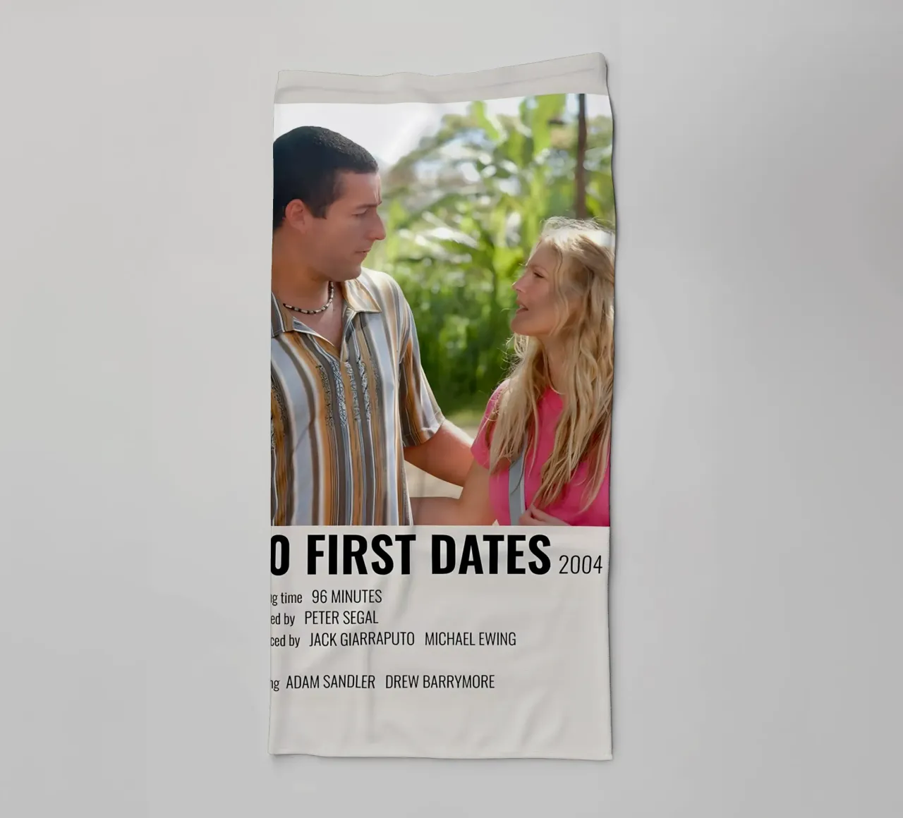50 FIRST DATES 2004 towel by MVFminimalist