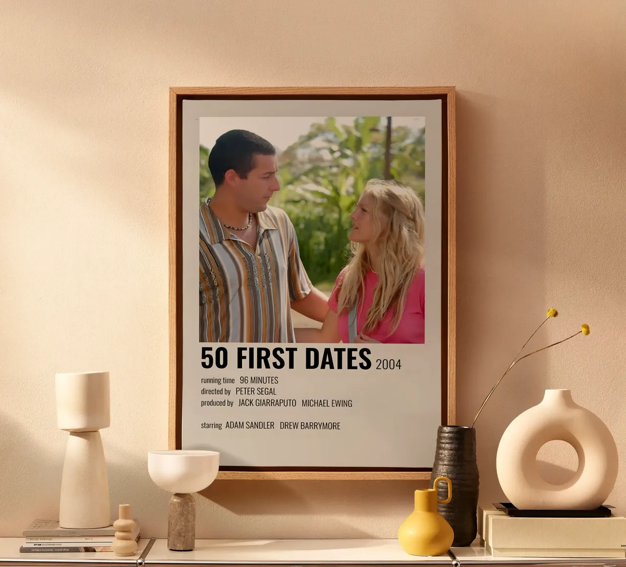 50 FIRST DATES 2004 Leinwand von MVFminimalist