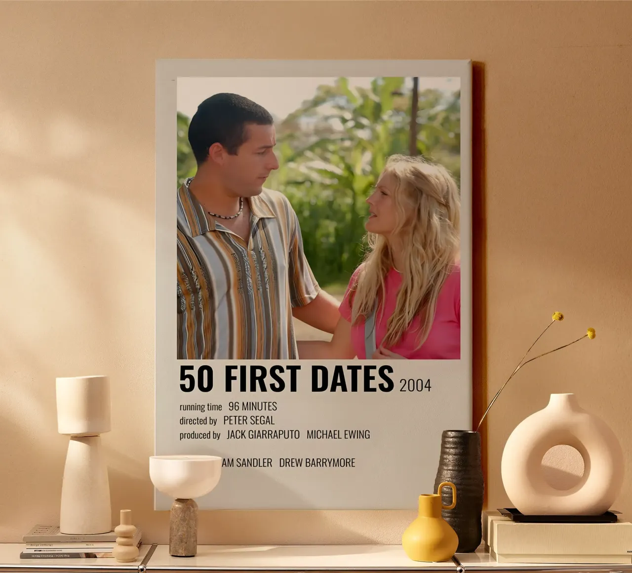 50 FIRST DATES 2004 Leinwand von MVFminimalist