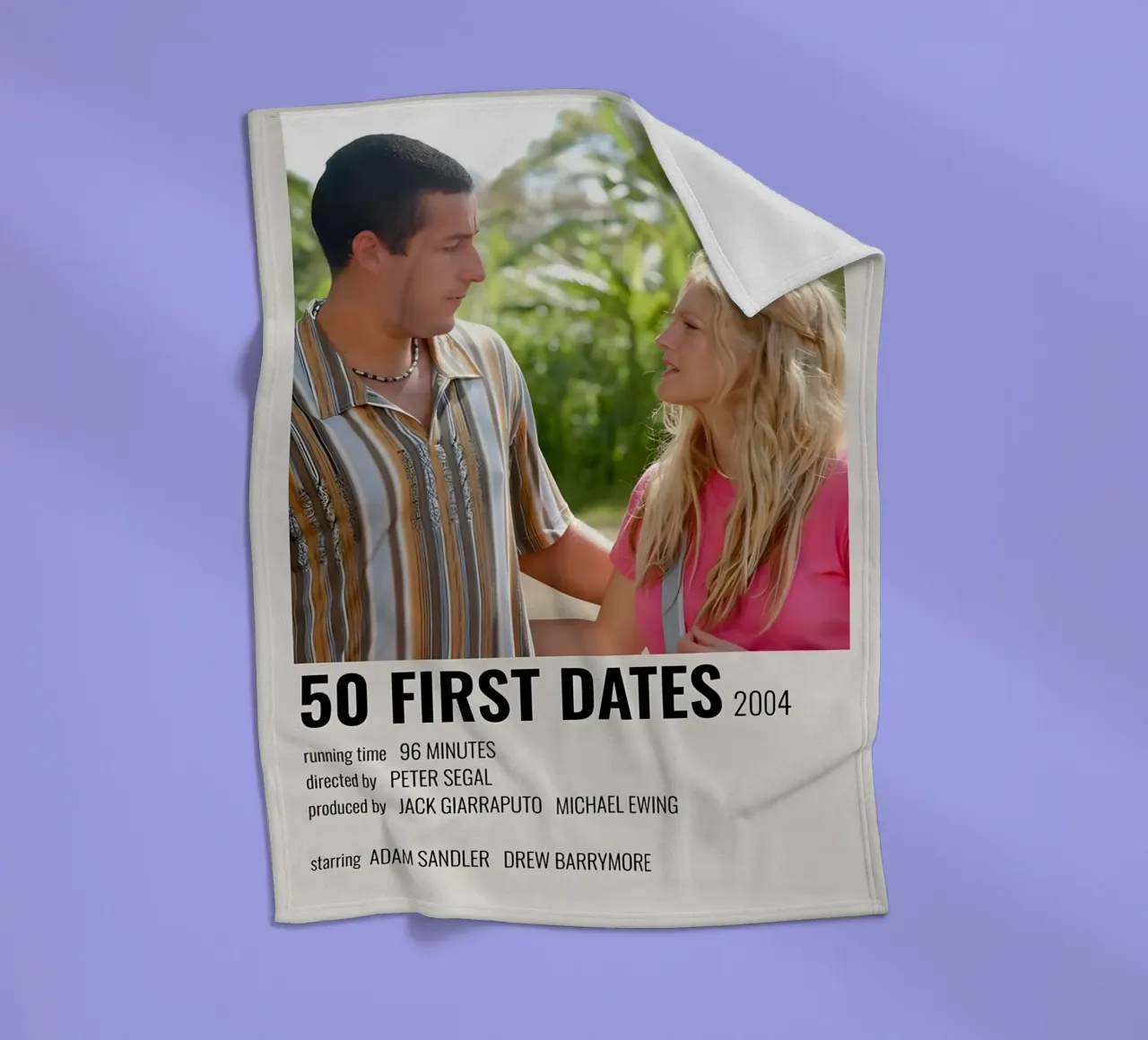 50 FIRST DATES 2004 coperta in pile da MVFminimalist