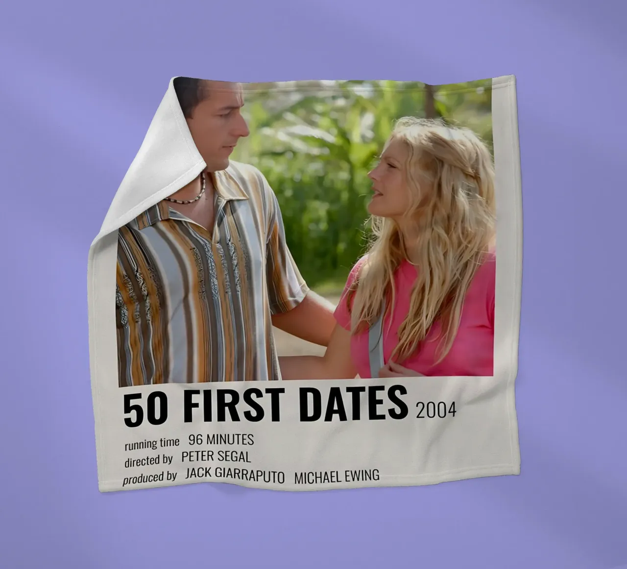 50 FIRST DATES 2004 coperta in pile da MVFminimalist