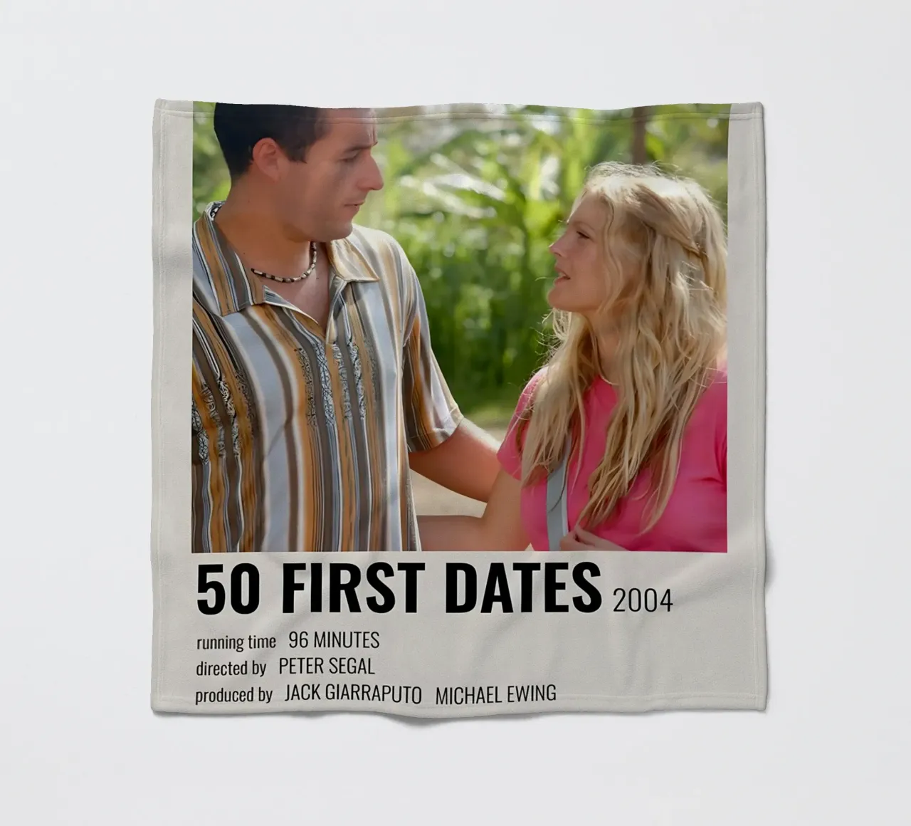 50 FIRST DATES 2004 coperta in pile da MVFminimalist