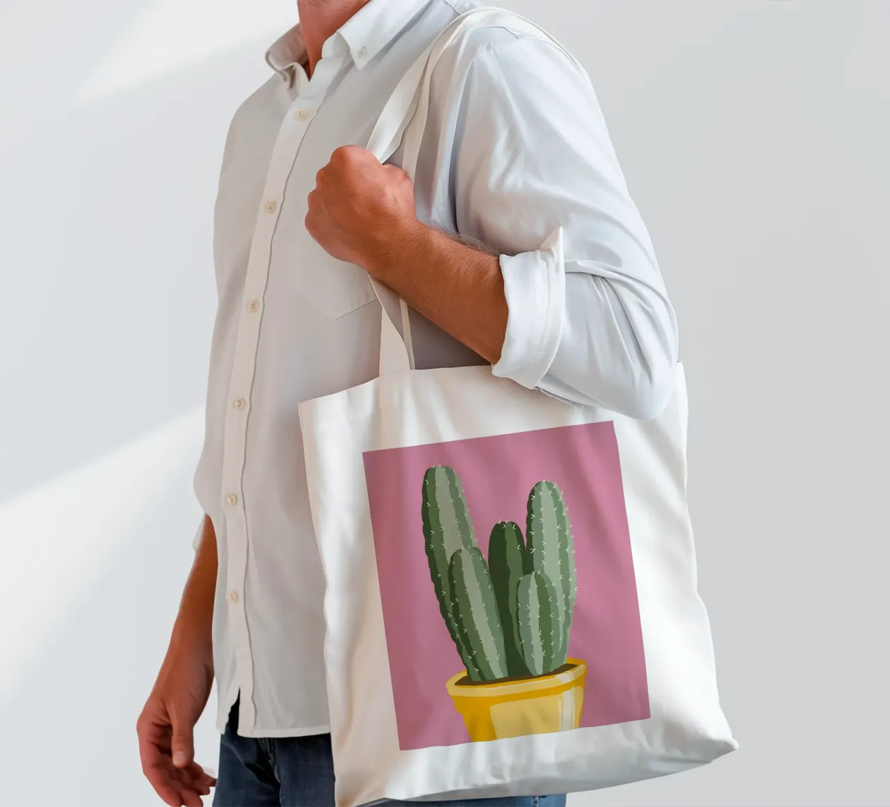 Cactus 03 borsa in juta da Little Dean