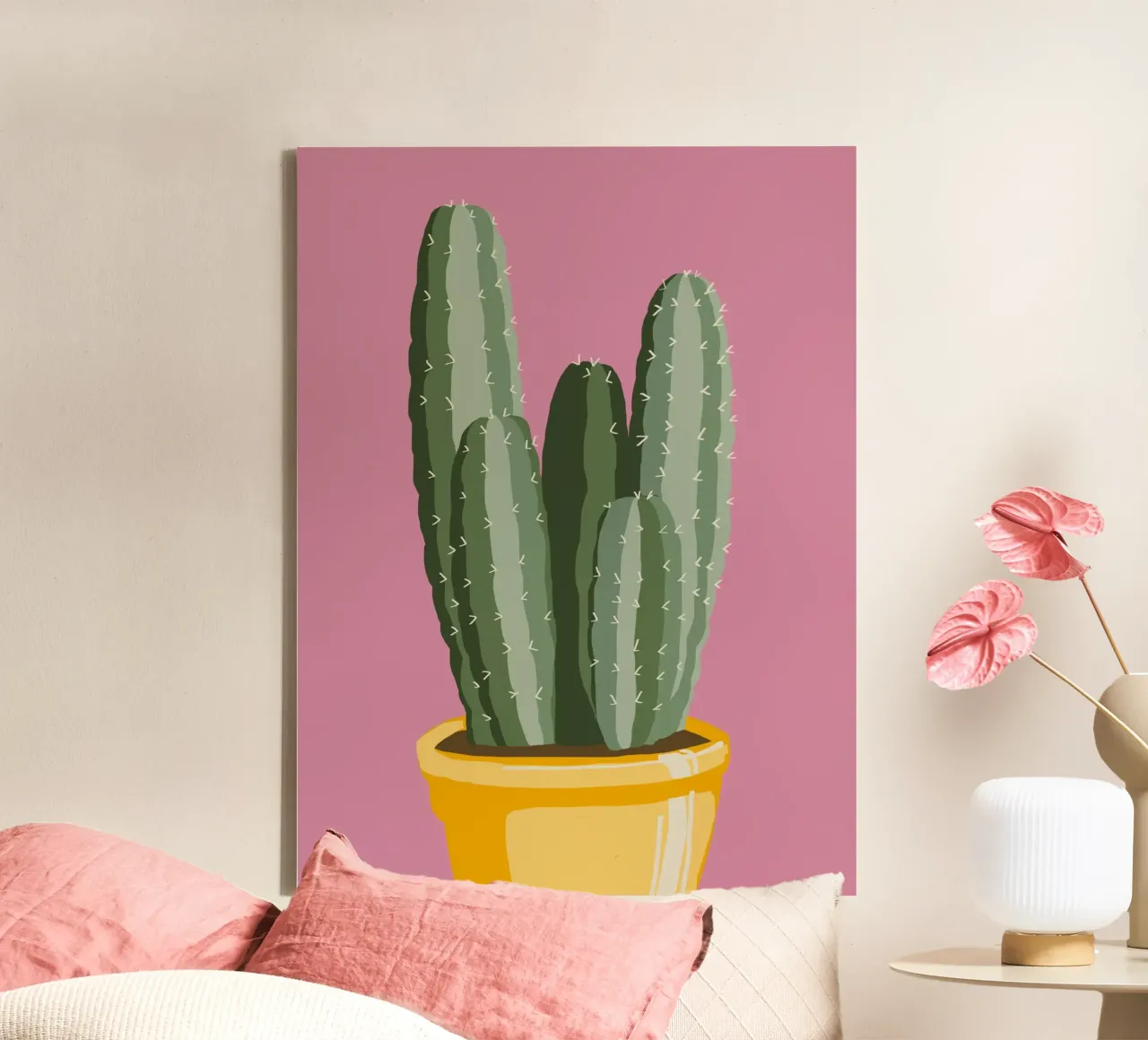 Cactus 03 canvas by Little Dean