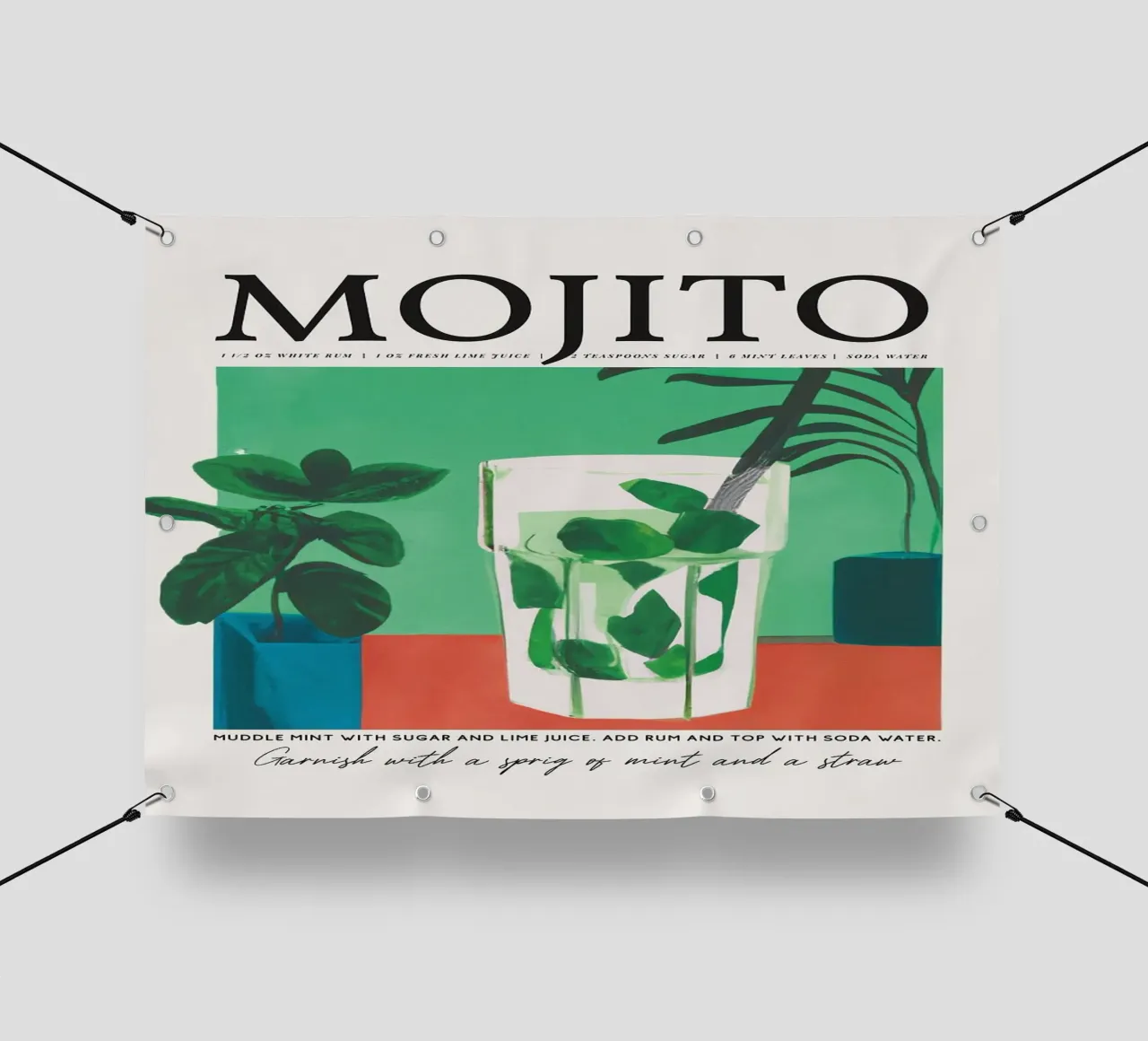 mojito cocktail telo in pvc da John C Labut