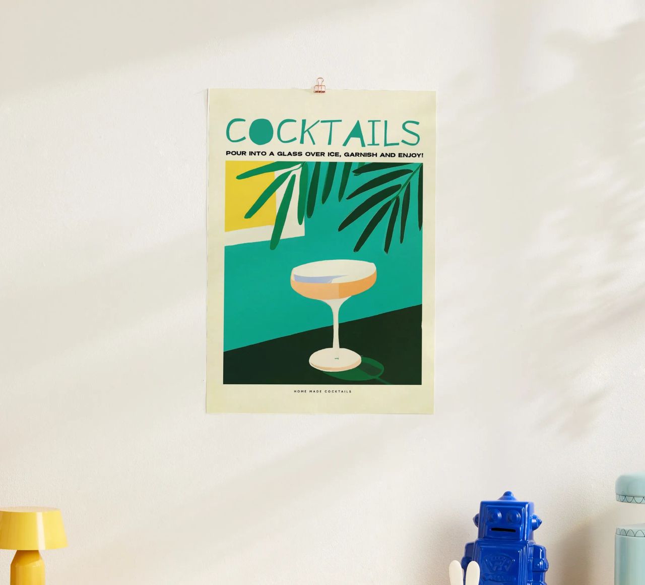 Cocktailglas Poster von John C Labut