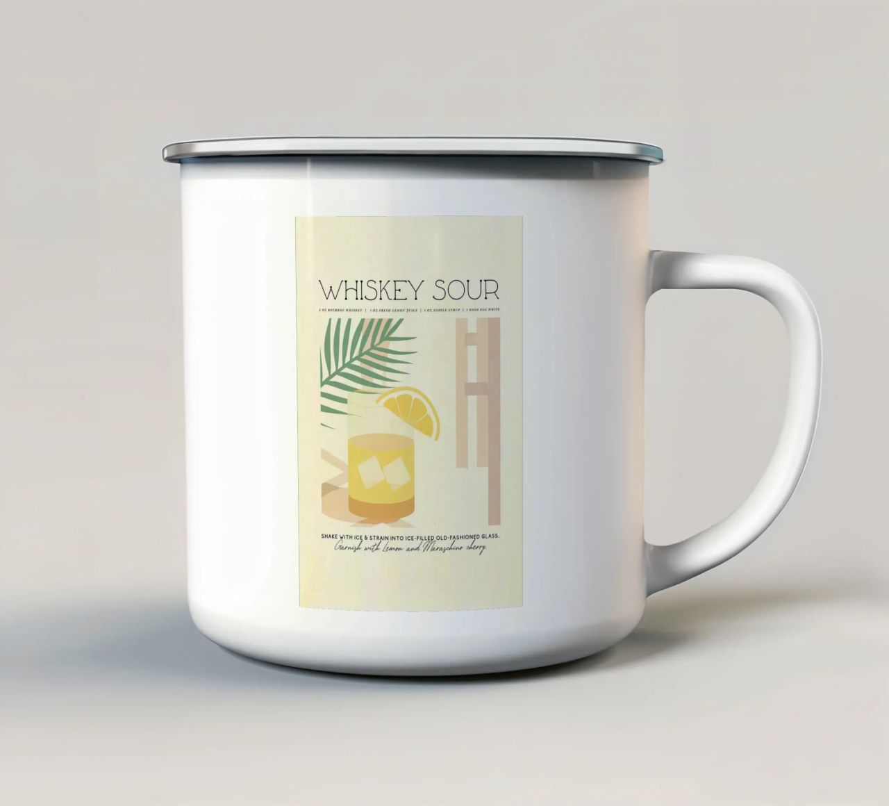whisky sour tazza in smalto da John C Labut