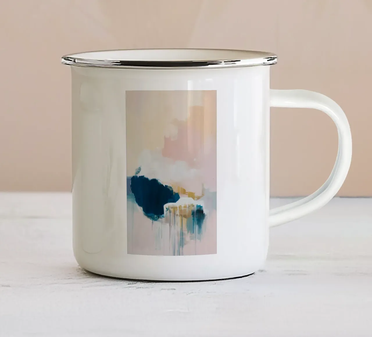 Indigosee-Tiefe Emaille Tasse von Dream Spectrum