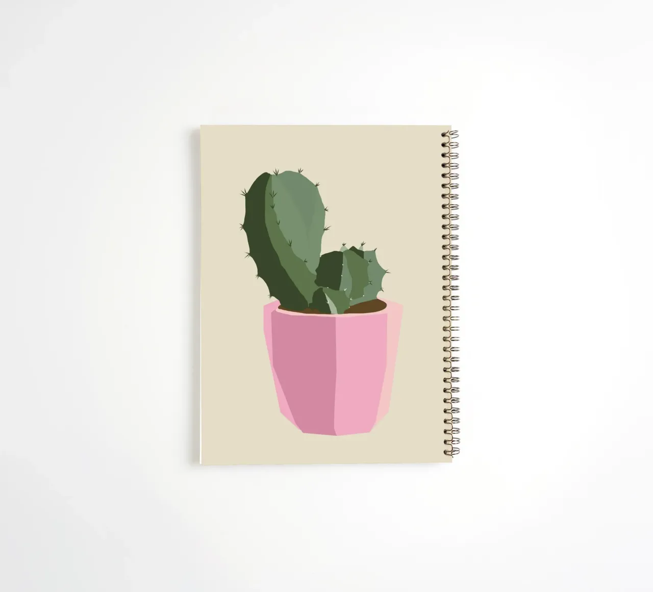 Cactus 04 spiral notebook by Little Dean