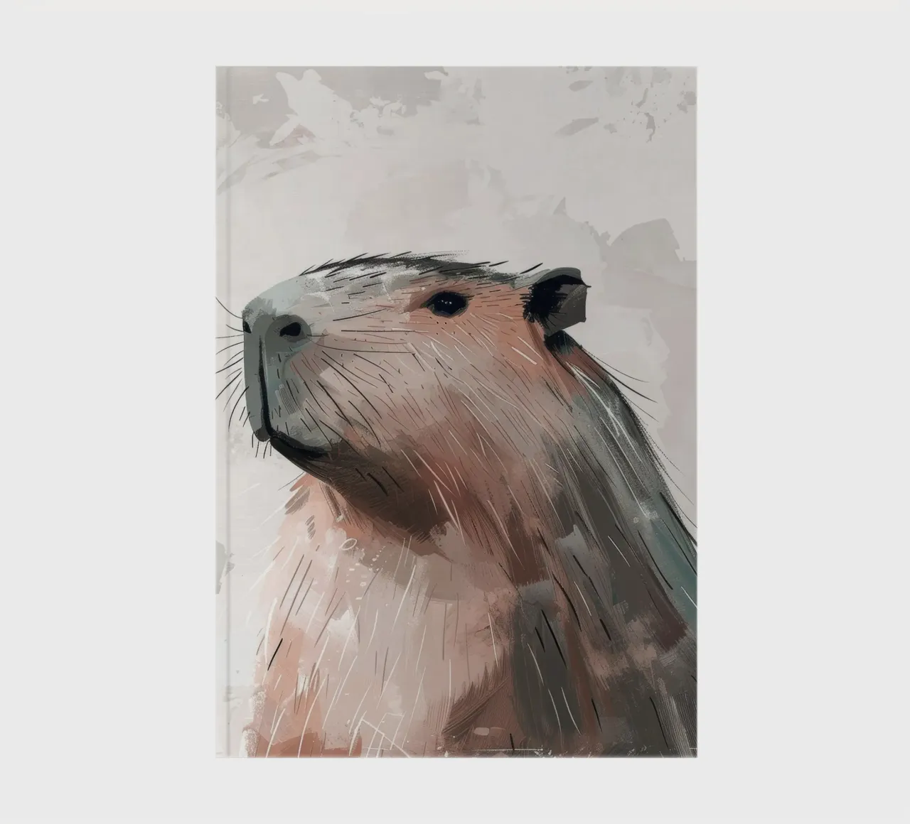 Capybara Portrait notebook by DesignDoodle