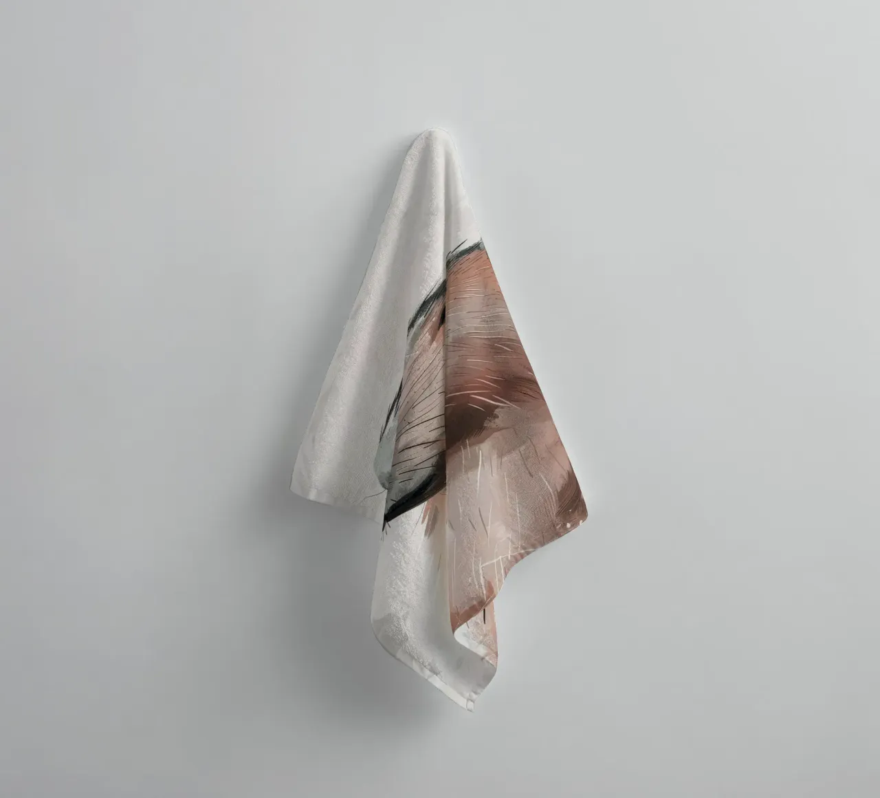 Capybara Portrait towel by DesignDoodle