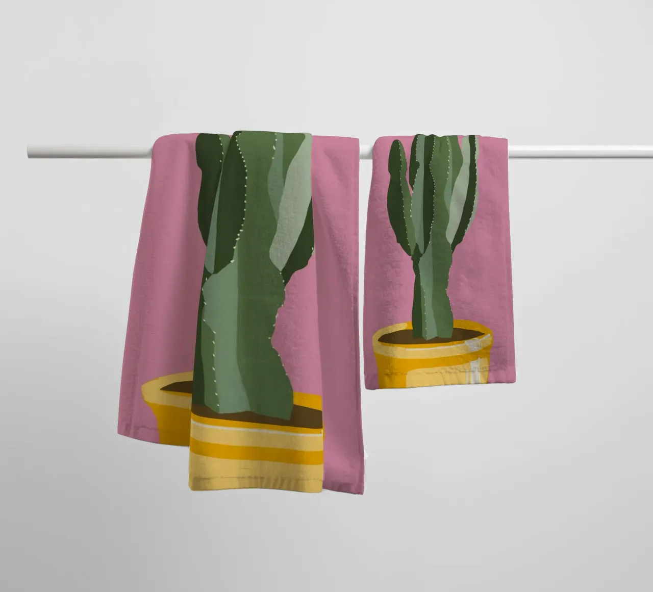 Cactus 06 asciugamano da bagno da Little Dean