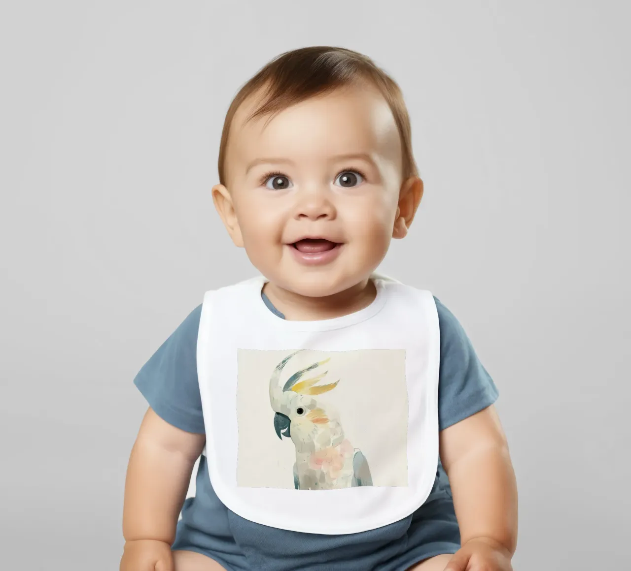 Cacatua dal ciuffo sulfureo Charm bavaglino da DesignDoodle