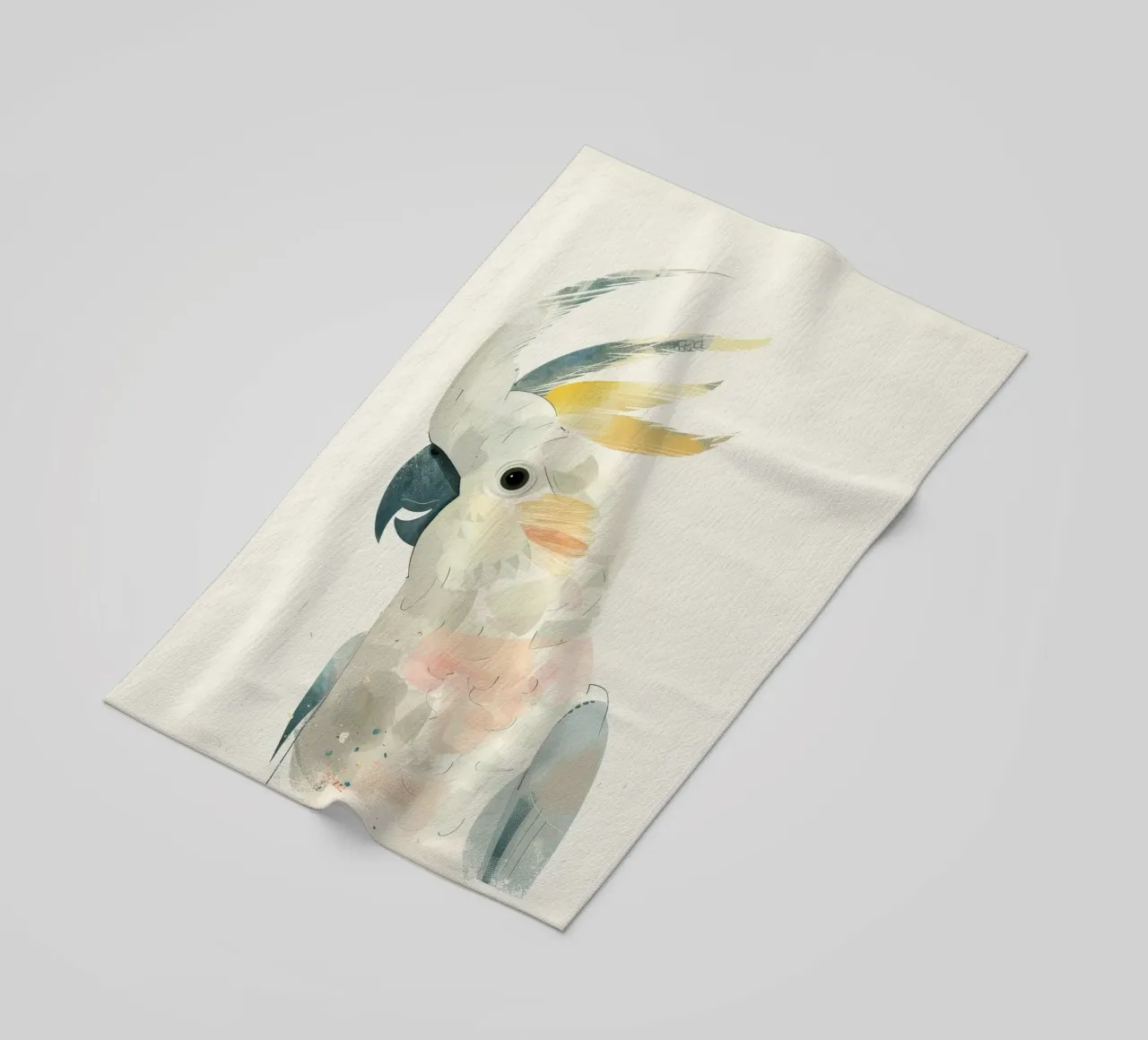 Cacatua dal ciuffo sulfureo Charm telo mare da DesignDoodle