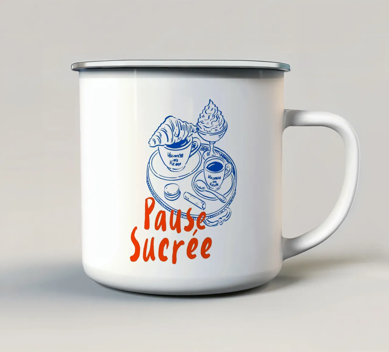 pause sucrée tazza in smalto da ramosashop