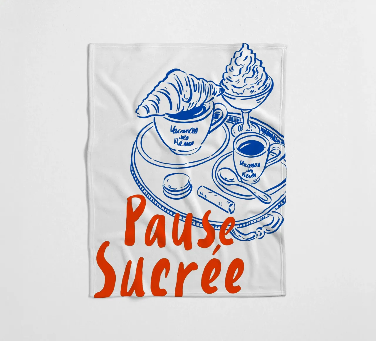 pause sucrée coperta in pile da ramosashop