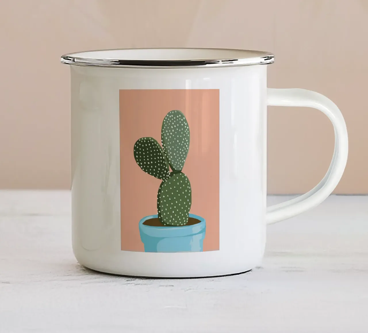 Cactus 05 tazza in smalto da Little Dean