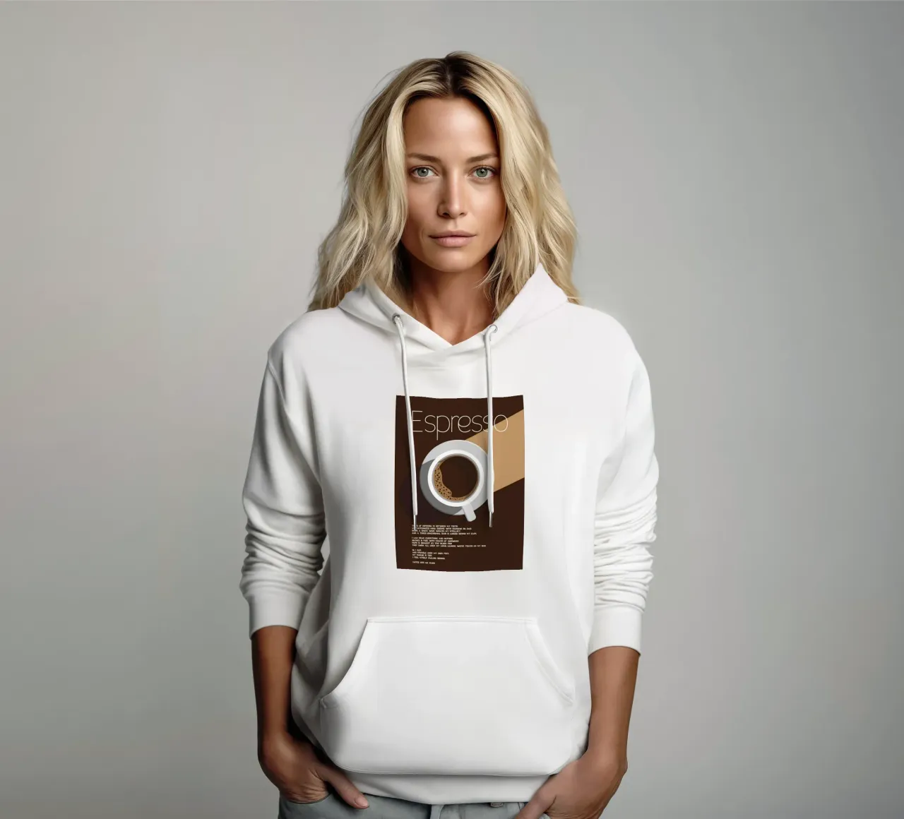 The espresso felpa con cappuccio da cosmos studio