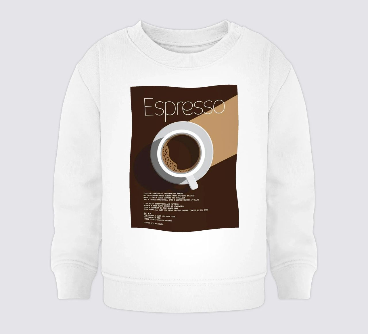 The espresso felpa neonato da cosmos studio