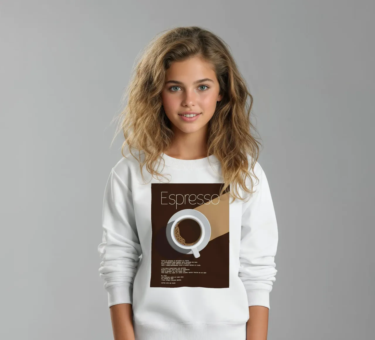 The espresso felpa bambino da cosmos studio