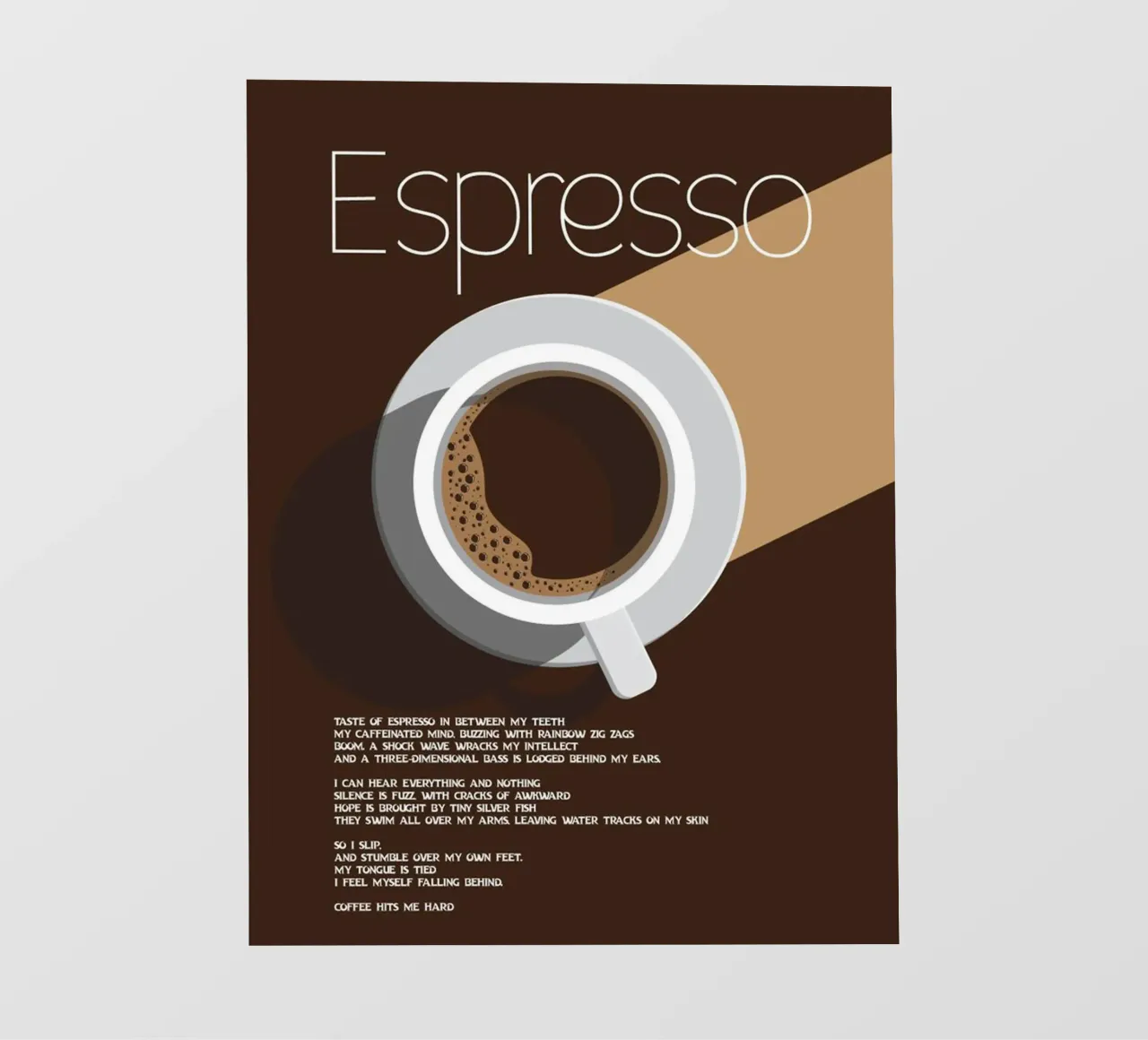 The espresso pellicola backlit da cosmos studio
