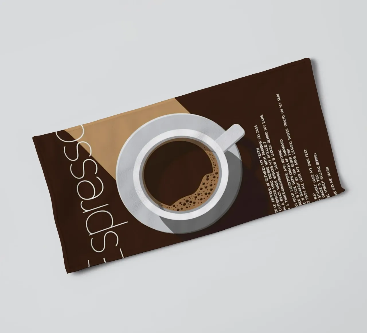 The espresso asciugamano da bagno da cosmos studio