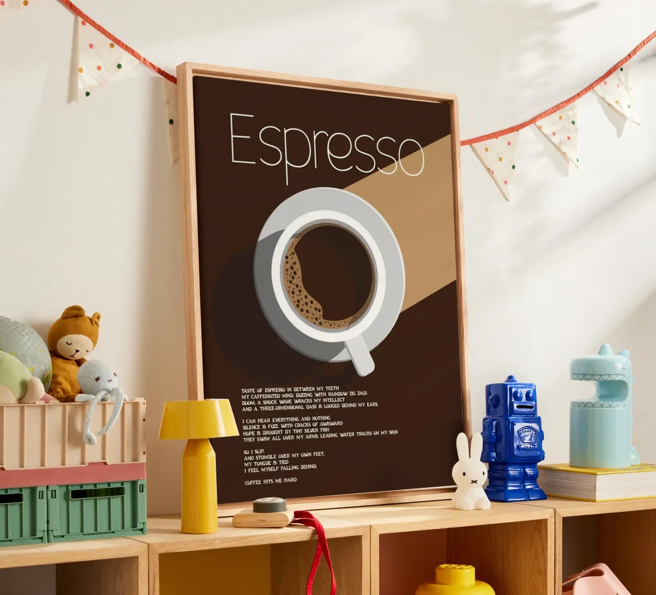 The espresso tela con Cornice a cassetta da cosmos studio
