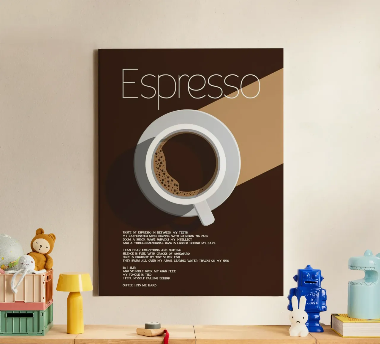 The espresso tela con Cornice a cassetta da cosmos studio