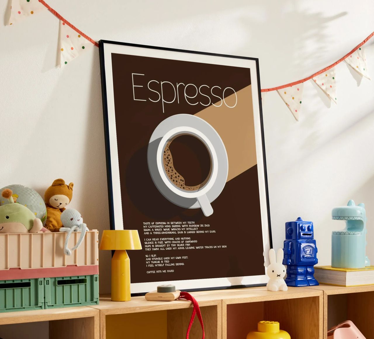 Der Espresso Poster von cosmos studio