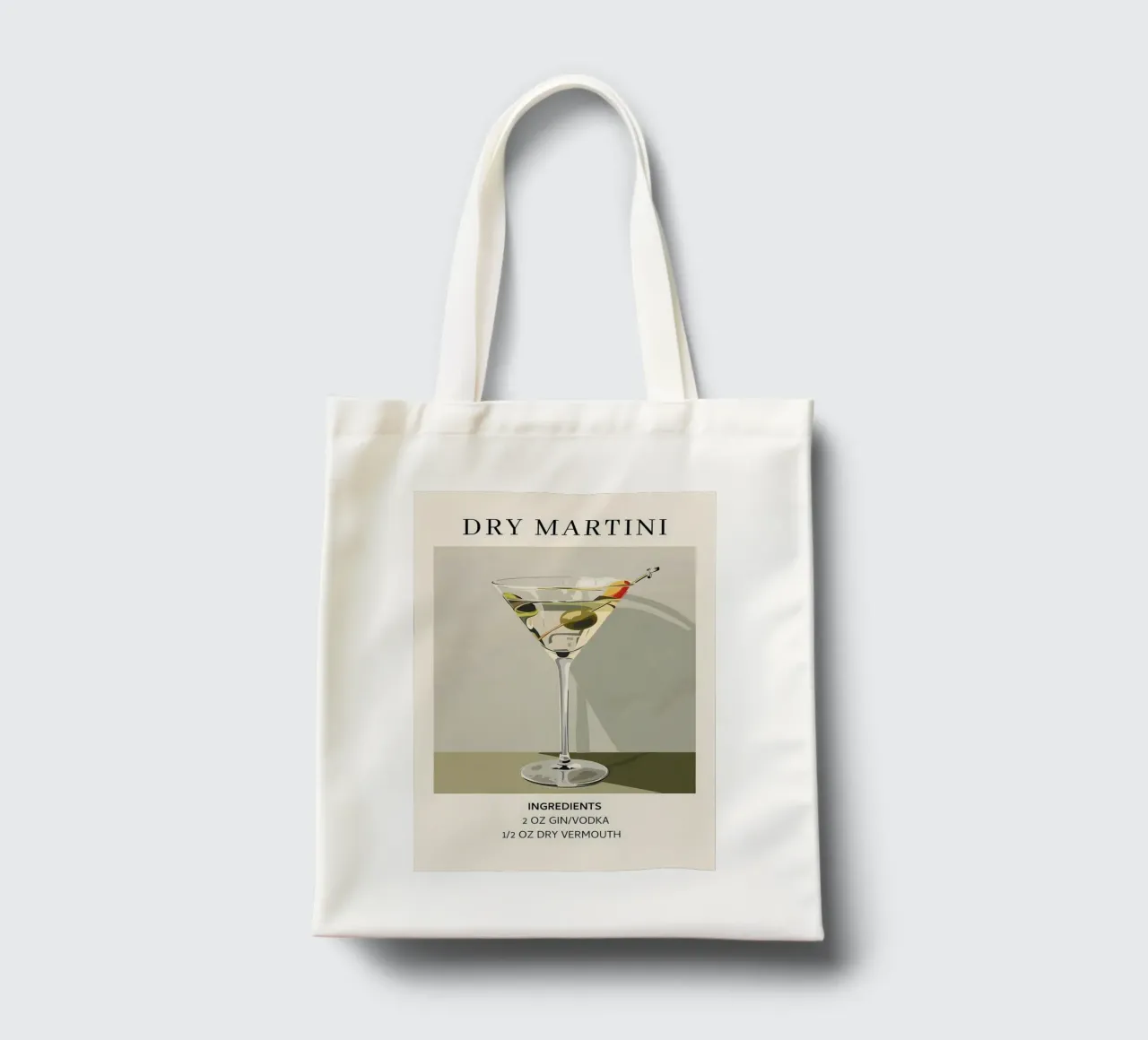 Trockener Martini Jutebeutel von cosmos studio
