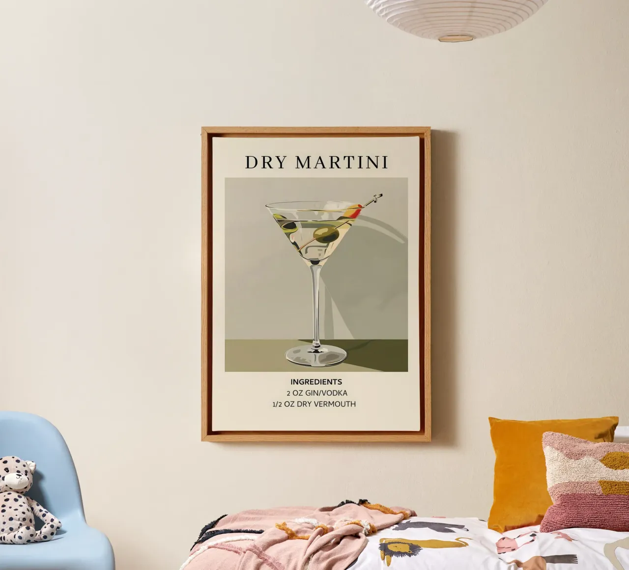 Martini secco tela con Cornice a cassetta da cosmos studio
