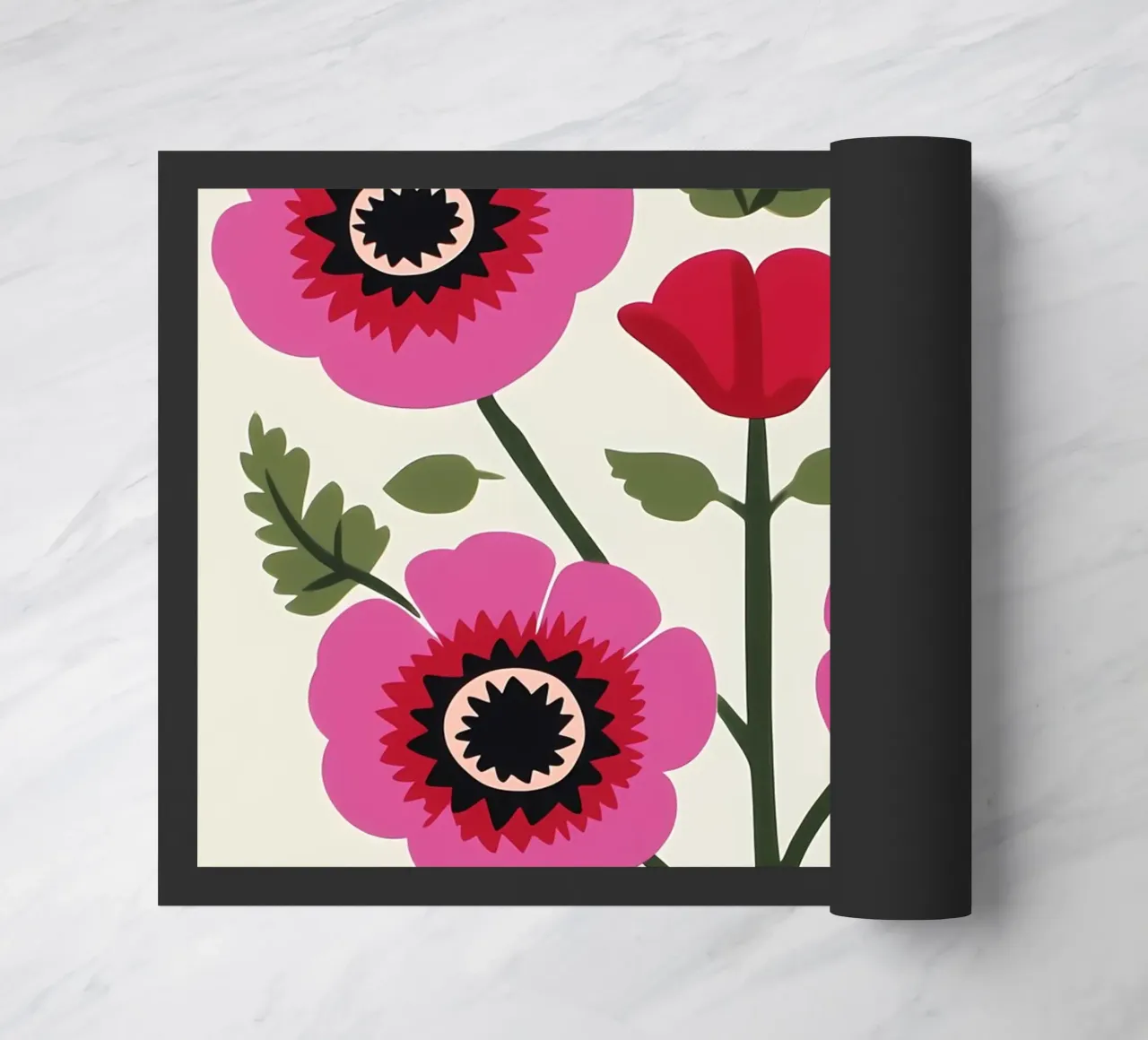 Fiori rosa zerbino da IamHomeStudio