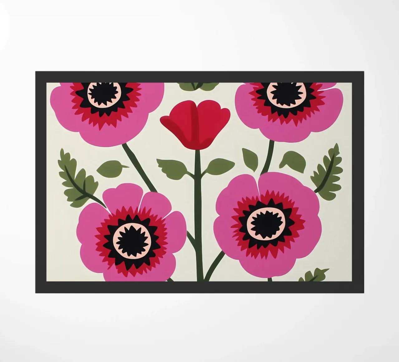 Fiori rosa zerbino da IamHomeStudio