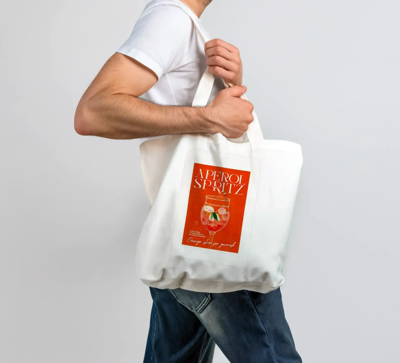 spritz all'aperol borsa in juta da John C Labut