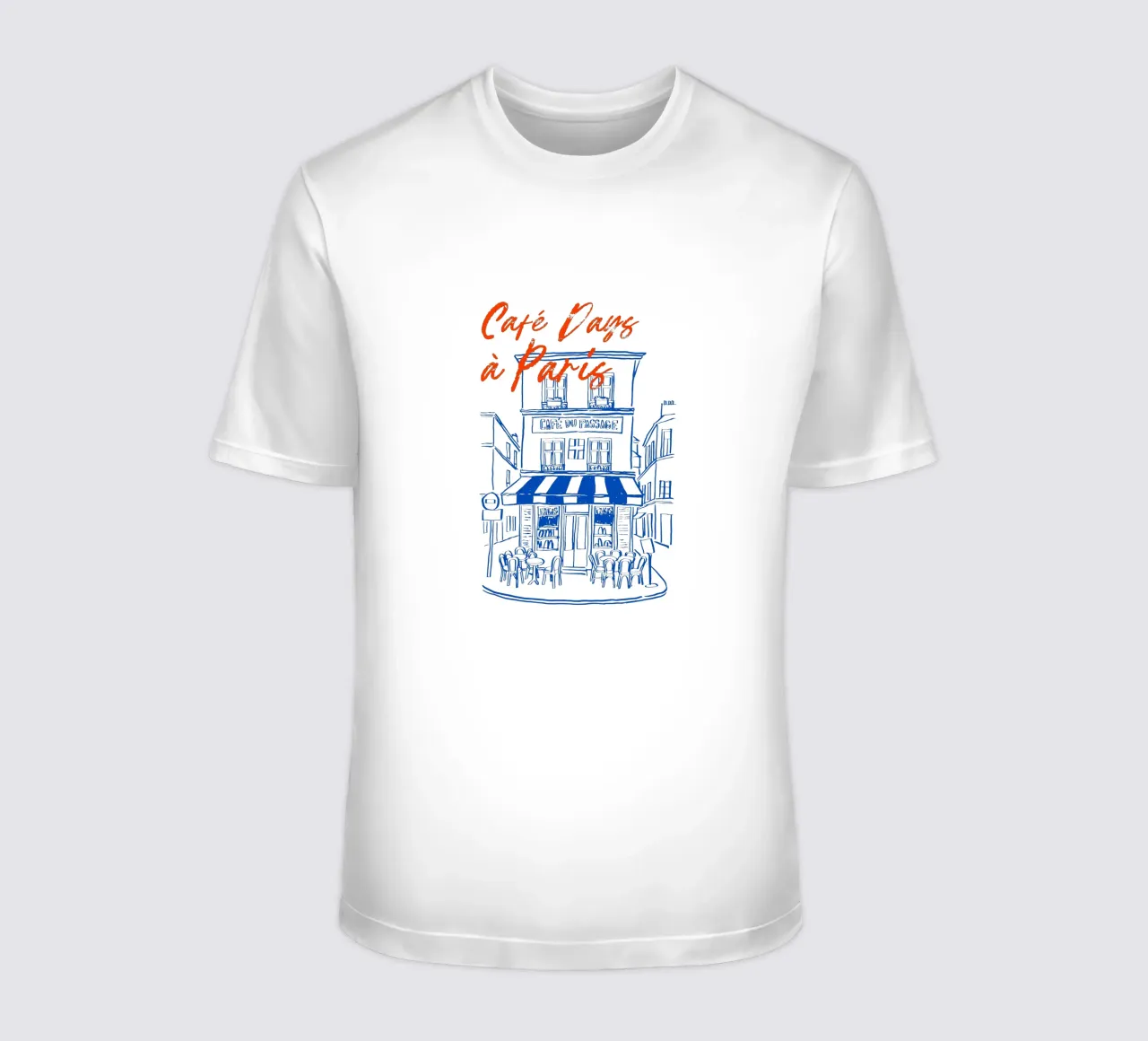 drawing of a Parisian t-shirt da ramosashop