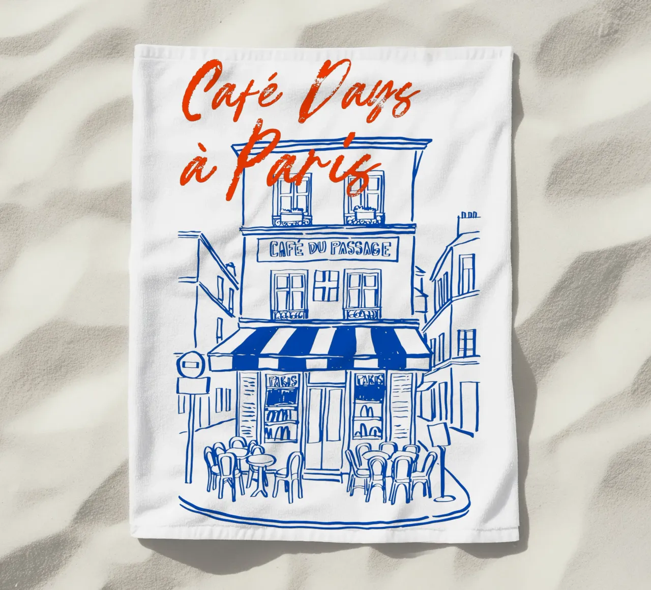 drawing of a Parisian telo mare da ramosashop