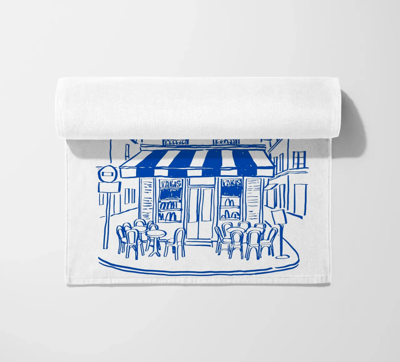 drawing of a Parisian telo mare da ramosashop