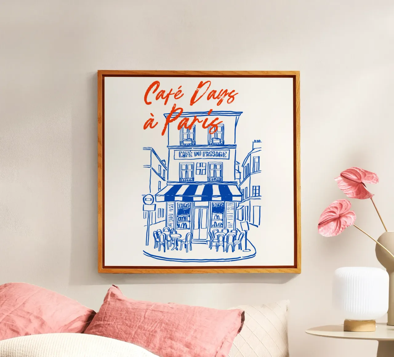 drawing of a Parisian plexiglass da ramosashop