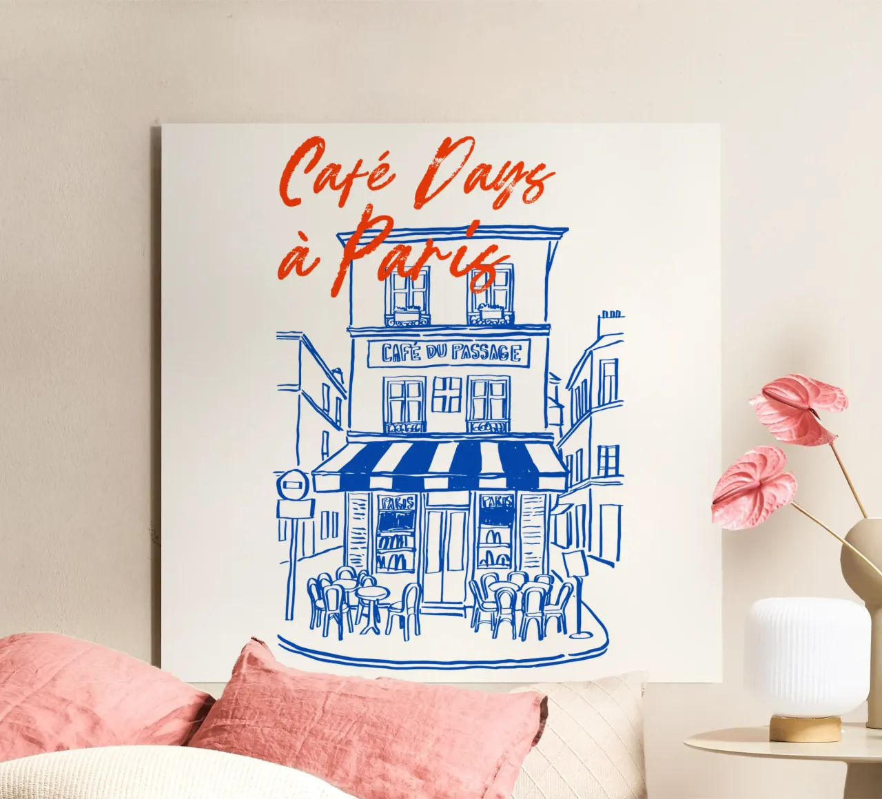 drawing of a Parisian alluminio dibond da ramosashop