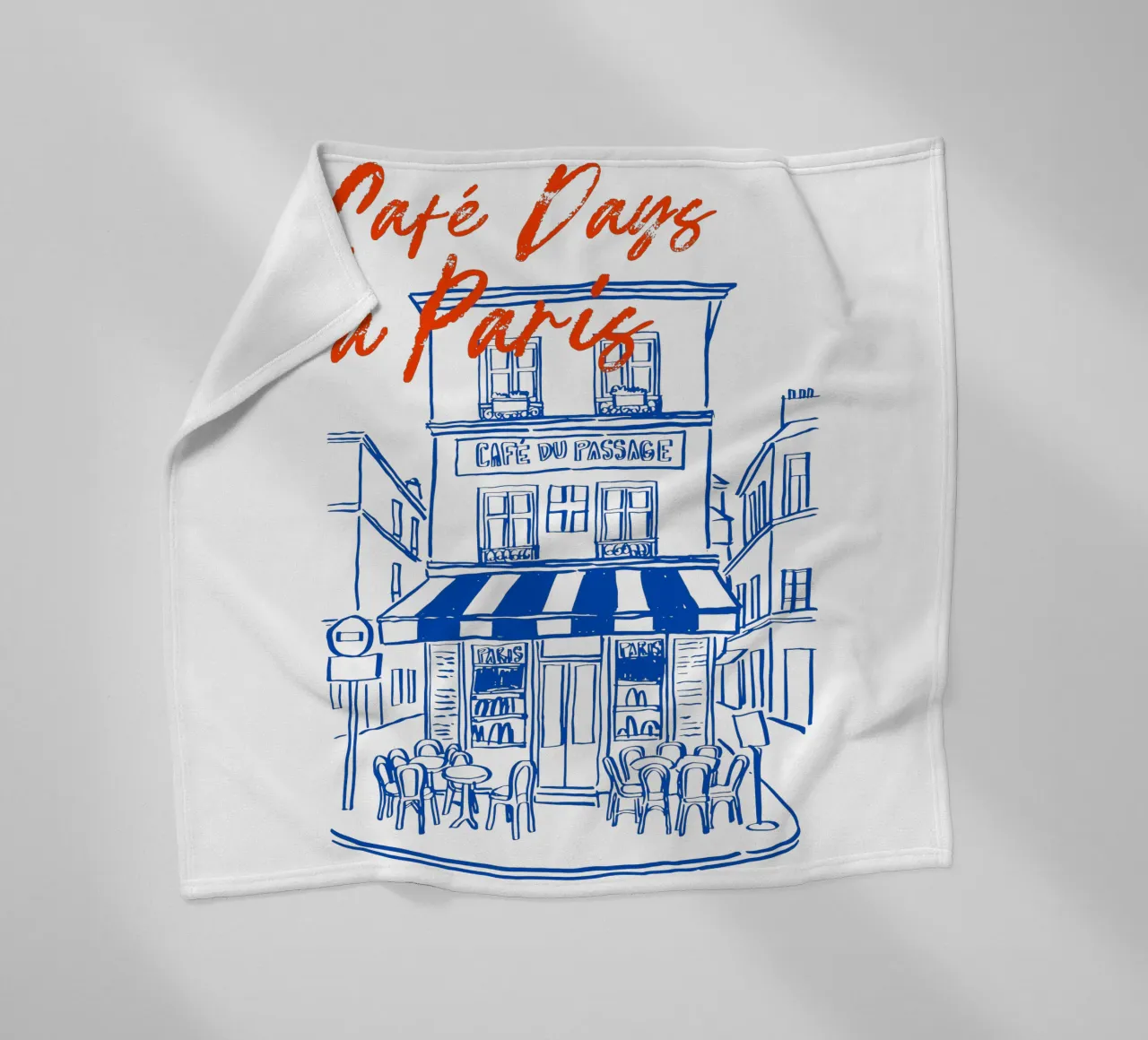 drawing of a Parisian coperta in pile da ramosashop