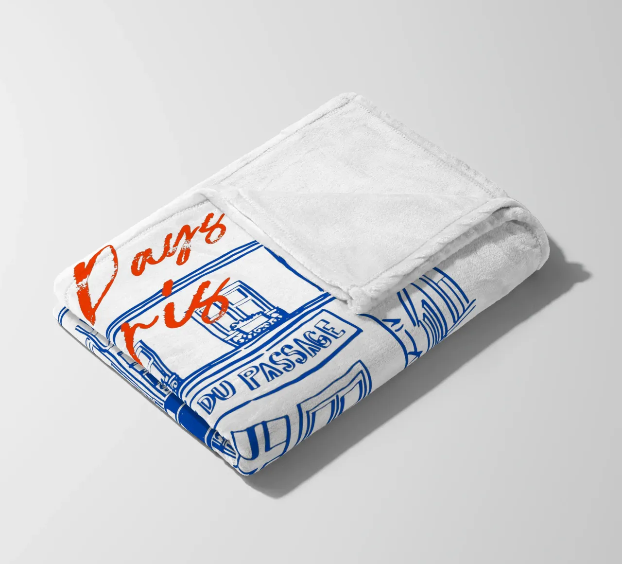 drawing of a Parisian coperta in pile da ramosashop