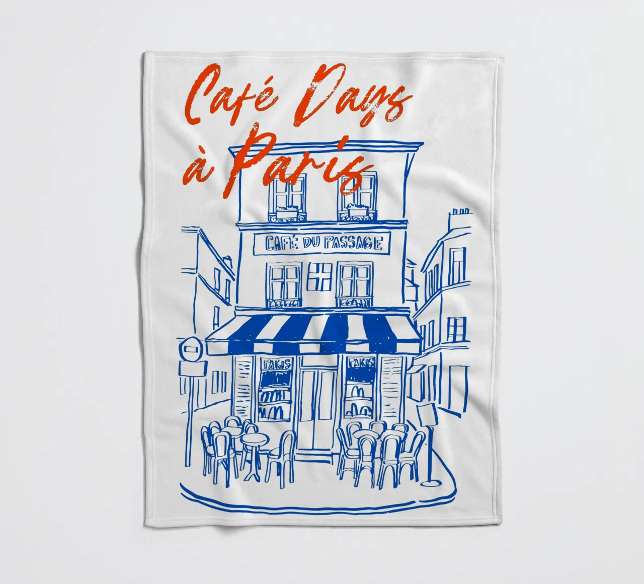drawing of a Parisian coperta in pile da ramosashop