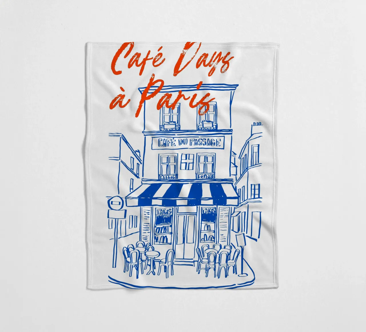 drawing of a Parisian coperta in pile da ramosashop