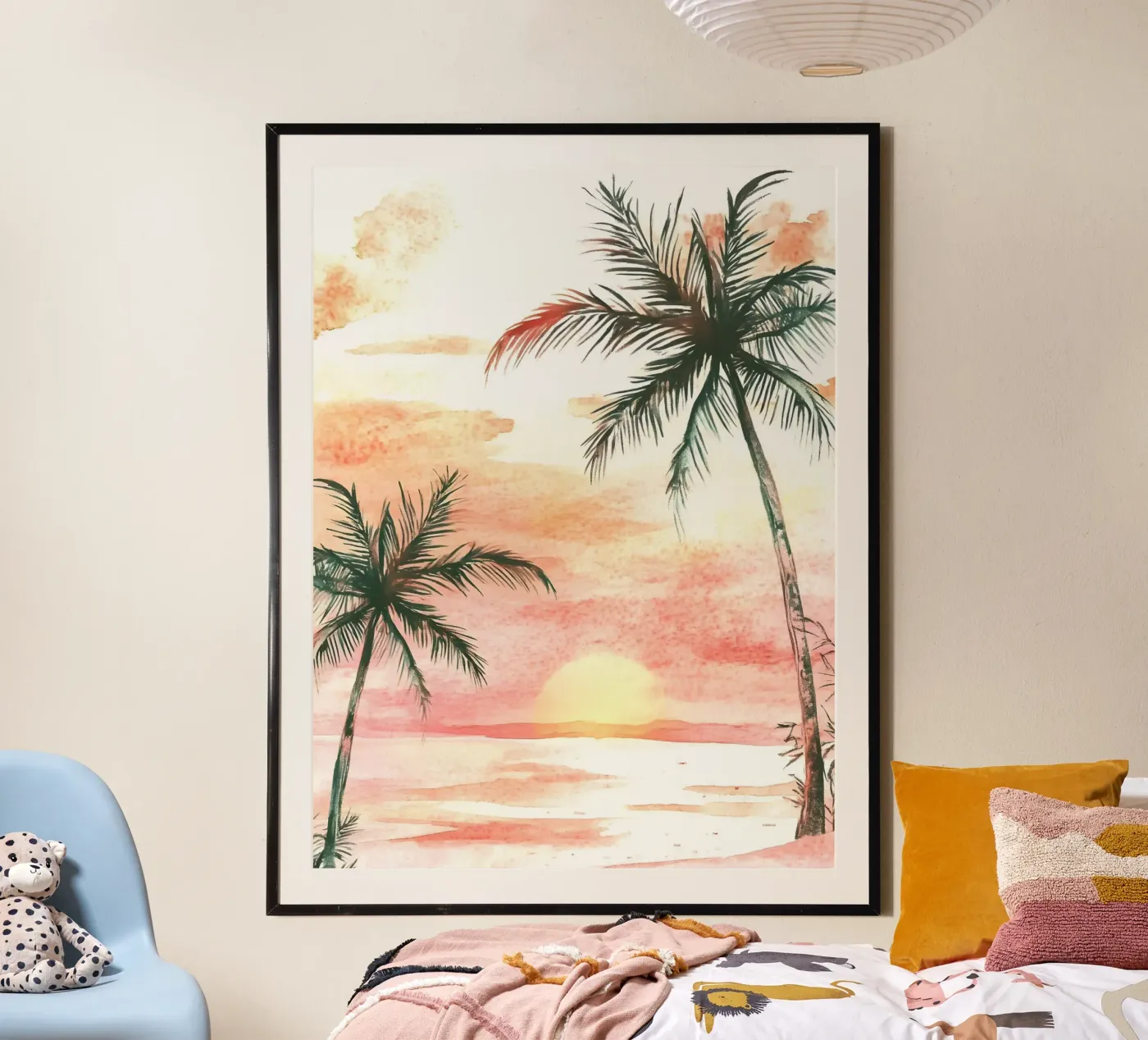Pink Sunset poster by IamHomeStudio