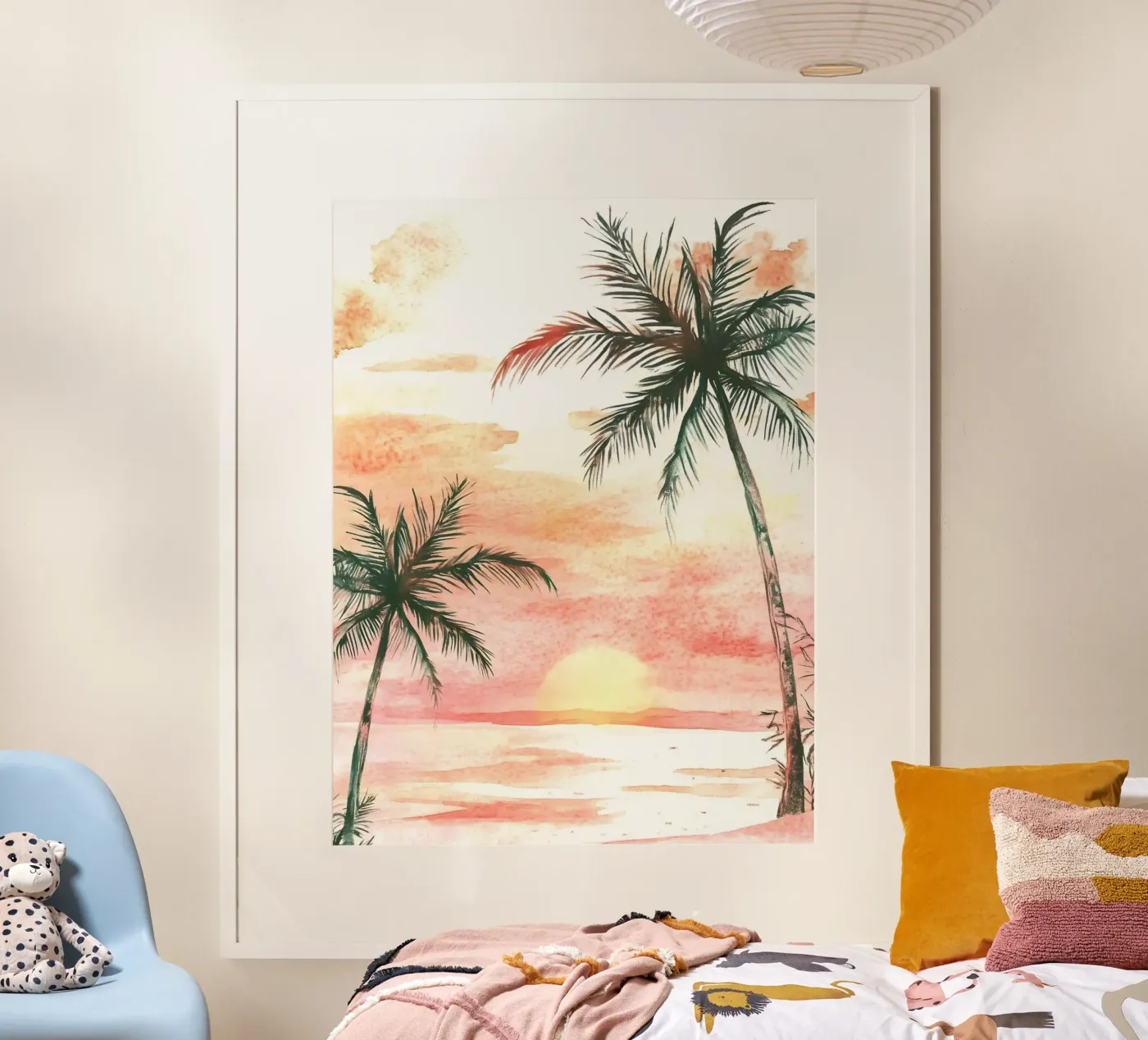 Pink Sunset poster by IamHomeStudio