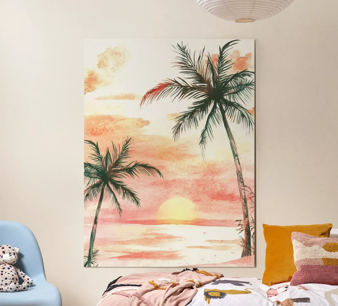 Pink Sunset poster by IamHomeStudio