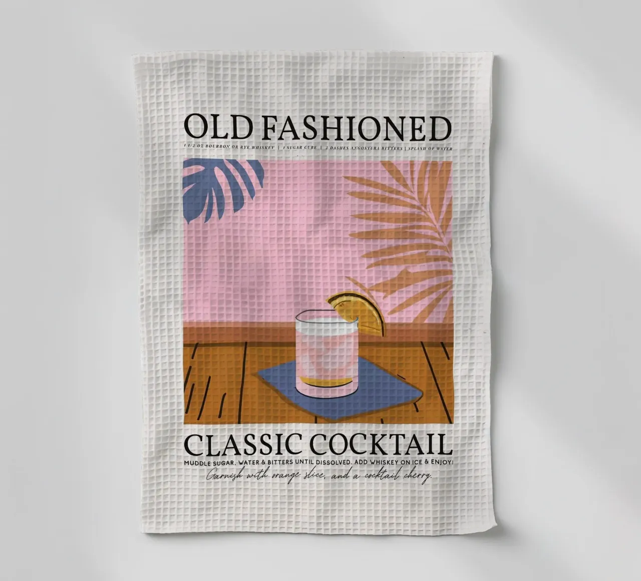 cocktail à l'ancienne torchon de John C Labut