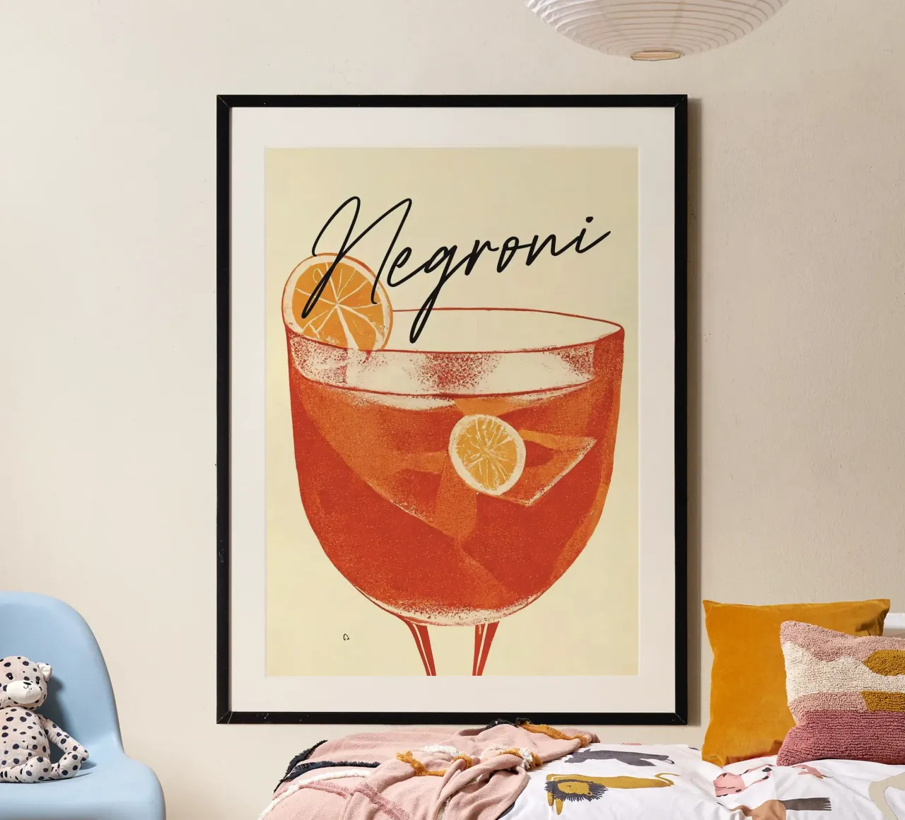 negroni poster con telaio in plastica da John C Labut