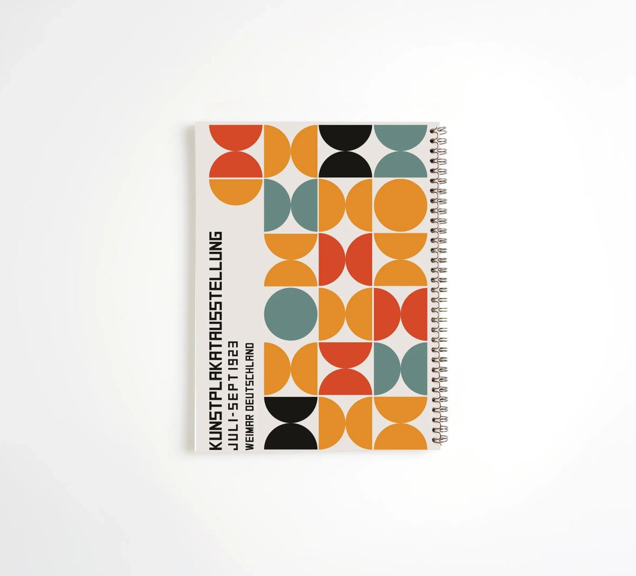 geometric circles symmetry shapes spiral notebook by Lindsey W Fernandez